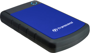 Внешний диск 1 ТБ Transcend Portable [TS1TSJ25H3B] USB3.0 синий