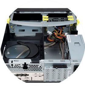 Корпус In-Win BL067BL, черный, Micro-ATX, 300W (6143980)