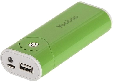 Внешний аккумулятор YooBao Moonlight Power Bank 5200 мАч, зеленый [YB-622]