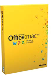 Программное обеспечение Microsoft Office Home and Student 2011 для Mac RUS DVD 1PK