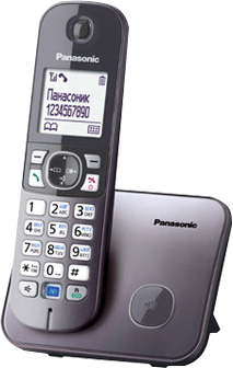 Телефон Panasonic KX-TG6811, серый металлик
