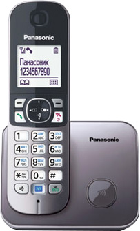 Телефон Panasonic KX-TG6811, серый металлик
