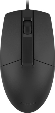 Мышь A4Tech OP-330S черный оптическая (1200dpi) silent USB (3but)