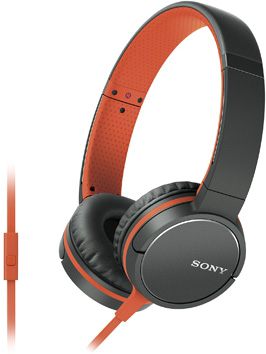 Гарнитура Sony MDR-ZX660AP, оранжевая