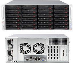 Корпус Supermicro 846BE1C-R1K23B, EE-ATX, 4U RM, 24x3.5 HS, Redundant 2x1200W, черный