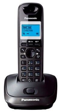 Р/Телефон Dect Panasonic KX-TG2511RUT темно-серый металлик/черный АОН