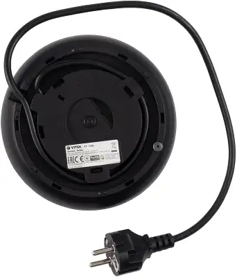 Чайник электрический Vitek VT-1139 1.8л. 2200Вт сталь/черный корпус: нерж.сталь
