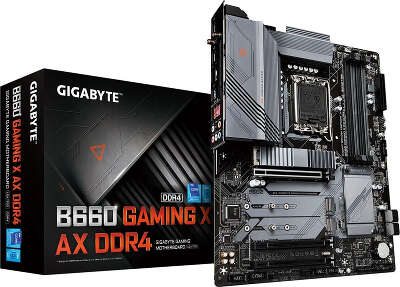 Материнская плата ATX LGA1700 GIGABYTE B660 GAMING X AX DDR4