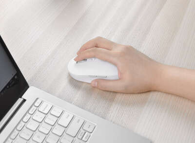 Беспроводная мышь Xiaomi Mi Dual Mode Wireless Mouse Silent Edition, White [HLK4040GL]