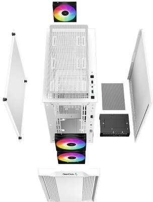 Корпус Deepcool CC360 WH ARGB, белый, mATX, без БП (CC360 WH ARGB)