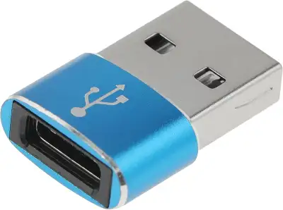 Адаптер Premier 6-071 USB 2.0 A(m) USB Type-C (f) синий (пакет)