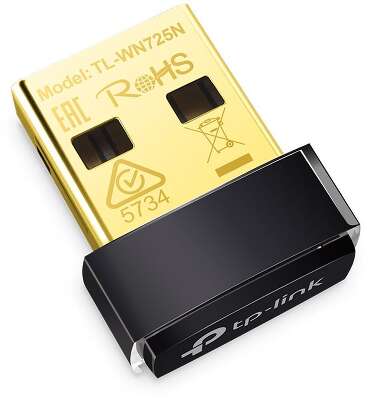 Адаптер Wi-Fi/ 150Mbps Wireless N Nano USB Adapter, Nano Size, Realtek, 2.4GHz, 802.11n/g/b, QSS button, autorun utility