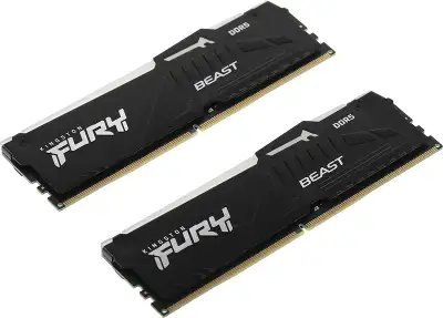 Набор памяти DDR5 DIMM 2*16Gb DDR5200 Kingston FURY Beast RGB (KF552C40BBAK2-32)