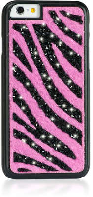 Чехол для iPhone 6/6S Bling My Thing Swarovski Glam!, Zebra Pink [ip6-gm-pk-zbr]