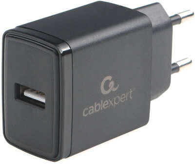 Зарядное устройство Cablexpert MP3A-PC-55, 10.5Вт, 2.1А, 1хUSB, чёрный, пакет