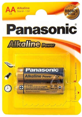 Комплект элементов питания AAA Panasonic Alkaline Power [LR03REB/2BP] (2 шт в блистере)