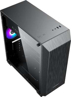 Корпус GameMax Nova N5, черный, ATX, Без БП (Nova N5)