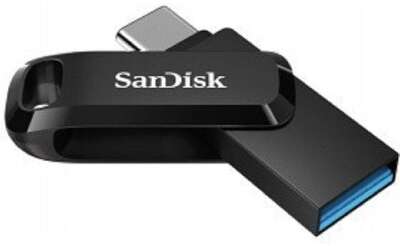 SanDisk USB Drive 128Gb  Ultra Dual Drive Go, USB 3.1 - USB Type-C Black [SDDDC3-128G-G46]