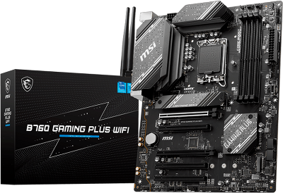 Материнская плата/ MB MSI INTEL B760 s1700, 4xDDR5(256GB), HDMI 2.1/DP, 3xPCIe 4.0x16, 2xPCIe 3.0x16, 1xLAN (2.5GbE), Wi-Fi, BT, 4xSATA 6Gb/s, 2xM.2, 1xUSB-C, 2xUSB 3.2, 4xUSB 2.0, 1xPS/2, ATX
