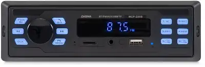 Автомагнитола Digma MCP-225B 1DIN 2x45Вт v5.0 AUX 2
