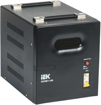 Стабилизатор напряжения IEK Expand 3кВА однофазный черный (IVS21-1-003-11)