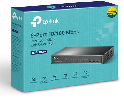 Коммутатор TP-LINK TL-SF1009P, 9*10/100