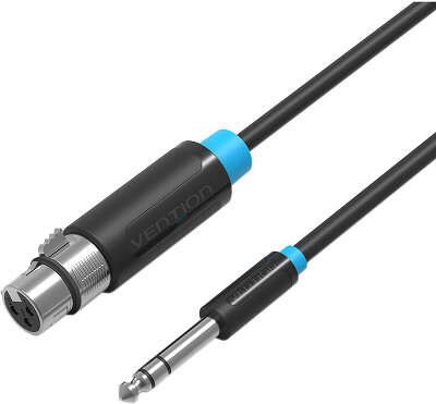 Кабель Vention аудио Jack 6.5 M/XLR F - 3м