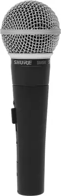 Микрофон проводной Shure SM58SE черный/серебристый
