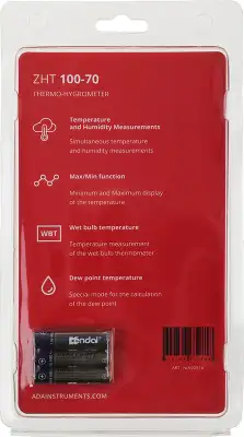 Термогигрометр Ada ZHT 100-70 портативный красный/черный (А00516)