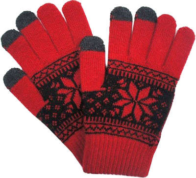 Перчатки для емкостных дисплеев Beewin BW-21A Small Red/Black 