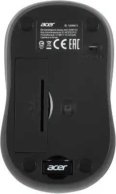 Мышь Acer OMR133 черный оптическая 1000dpi беспров. USB для ноутбука 3but (ZL.MCEEE.01G)