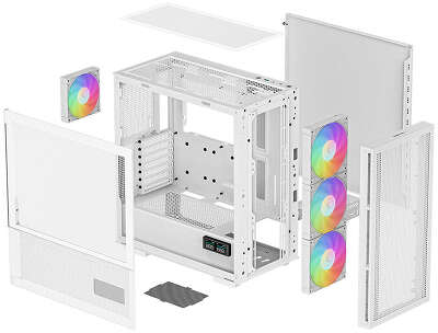 Корпус MidiTower Deepcool CH560 DIGITAL WH white (ATX, без БП, ARGB, USB Type-A+USB Type-C) (R-CH560-WHAPE4D-G-1)