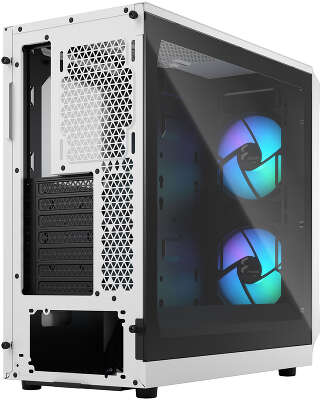 Корпус Fractal Design Focus 2 RGB White TG Clear Tint, белый, ATX, Без БП (FD-C-FOC2A-04)
