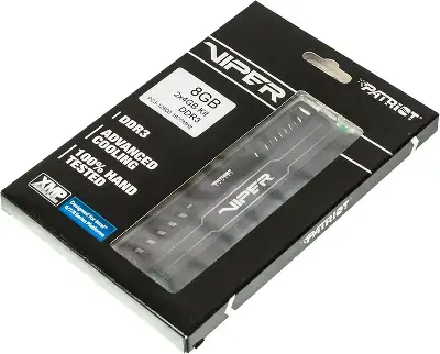 Память DDR3 2x4GB 1600MHz Patriot PV38G160C9K Viper 3 RTL Gaming PC3-12800 CL9 DIMM 240-pin 1.5В с радиатором Ret