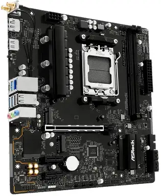 Материнская плата Asrock A620AM-X WiFi Socket AM5 AMD A620A 2xDDR5 mATX AC`97 8ch(7.1) 2.5Gg RAID+HDMI+DP