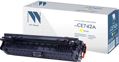 -/ Тонер-картридж NVP NV-CE742A Yellow для HP Color LaserJet CP5225/ CP5225n/ CP5225dn (7300k)
