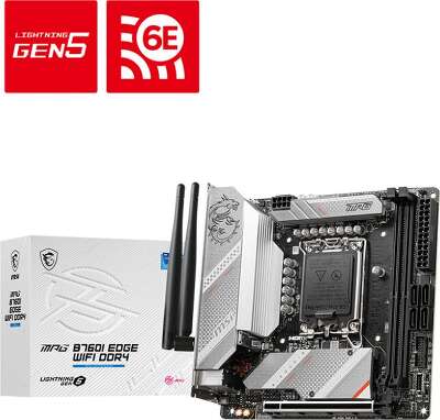 Материнская плата mini-ITX LGA1700 MSI MPG B760I EDGE WIFI DDR4