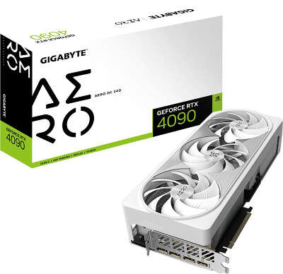 Видеокарта GIGABYTE NVIDIA nVidia GeForce RTX 4090 AERO OC 24Gb DDR6X PCI-E HDMI, 3DP