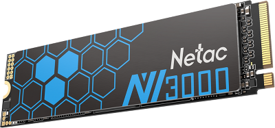 SSD накопитель Netac SSD NV3000 250GB PCIe 3 x4 M.2 2280 NVMe 3D NAND, R/W up to 3000/1400MB/s, IOPS(R4K) 160K/120K, TBW 150TB, with heat sink, 5y wty
