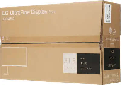 Монитор LG 31.5" 32UN880-B черный IPS LED 16:9 HDMI M/M матовая HAS Piv 350cd 178гр/178гр 3840x2160 60Hz FreeSync DP 4K USB 10.3кг