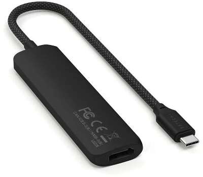 Адаптер Satechi 4-in-1 USB-C PD&2xUSB-A 3.2 Gen2&HDMI 4K@60Hz Slim Multiport Adapte. Цвет: черный
