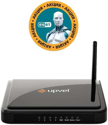 Маршрутизатор беспроводной Upvel UR-315BN N150 10/100BASE-TX черный
