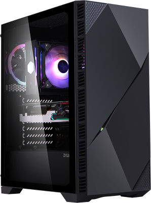 корпус ZALMAN Z3 ICEBERG, ATX, BLACK, WINDOW, 5x3.5", 1x2.5", 1xUSB2.0, 2xUSB3.0, FRONT 1x120mm ARGB, REAR 1x120mm ARGB