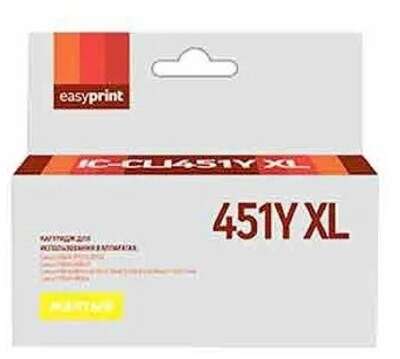 Easyprint CLI-451Y XL  Картридж IC-CLI451Y XL для Canon PIXMA iP7240/MG5440/6340, желтый, с чипом