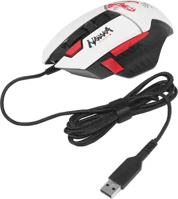 Мышь A4Tech Bloody W95 Max Naraka белый/рисунок оптическая 12000dpi USB 6but