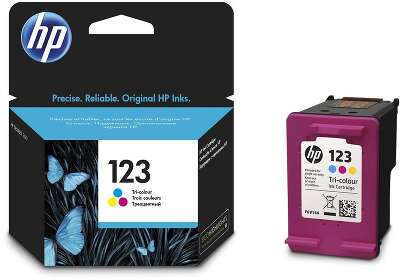 Картридж HP 123 струйный трехцветный (100 стр)