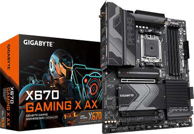 Материнская плата ATX LGAAM5 GIGABYTE X670 GAMING X AX
