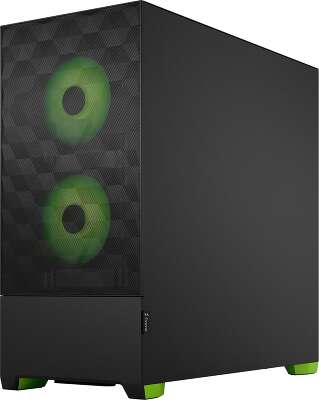 Корпус Fractal Design Pop Air RGB Green, черный/зеленый, ATX (FD-C-POR1A-04)