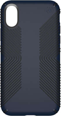 Чехол для iPhone XS/X Speck Presidio Grip, Black/Blue [117124-6587]
