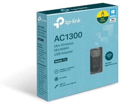 TP-Link Archer T3U AC1300 Мини Wi-Fi MU-MIMO USB-адаптер